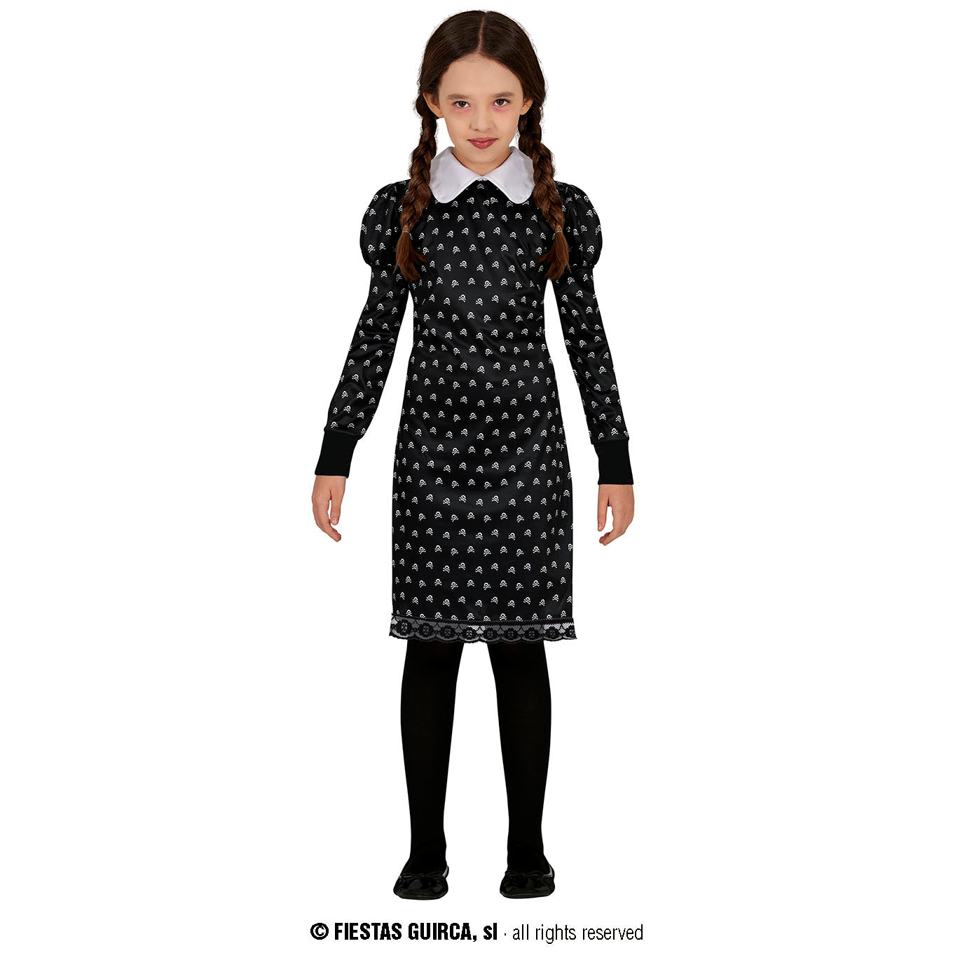 Shop Wednesday Addams Black Dress for Girls