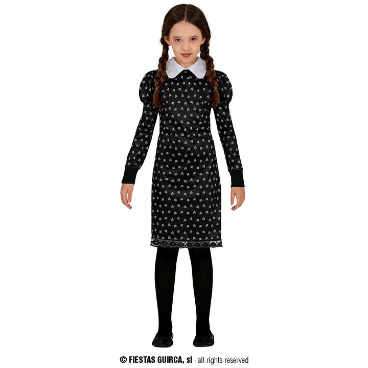 Wednesday Addams Inspired Halloween Character Costume for Girls