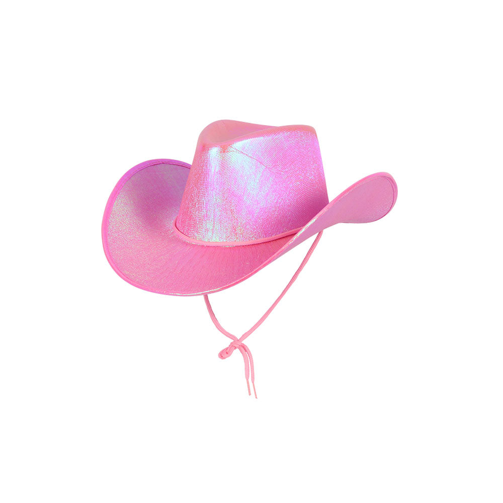 Pink Iridescent Cowboy Hat