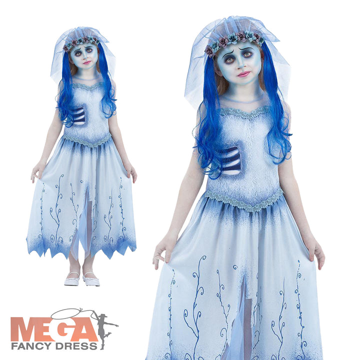 Girls Licensed Emily Corpse Bride Halloween Costume