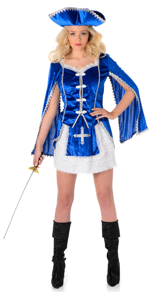 Musketeer Girl Ladies Costume Historical Outfit