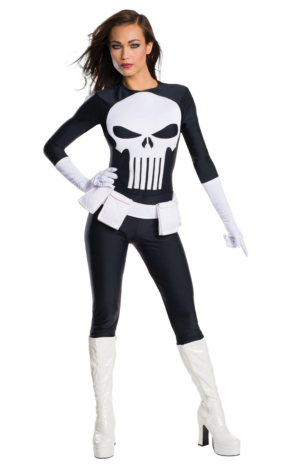 Ladies Punisher Marvel Superhero Halloween Costume