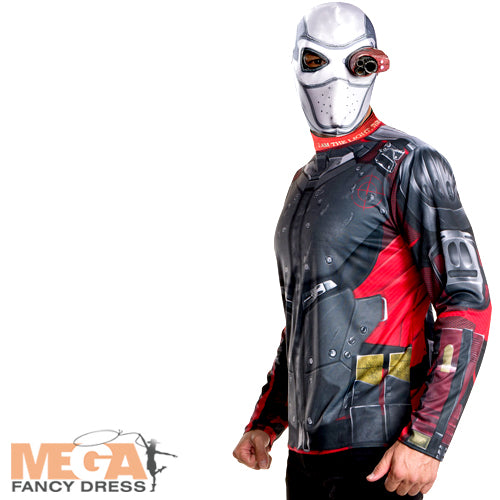 DC Suicide Squad Deadshot Men Villain Costume