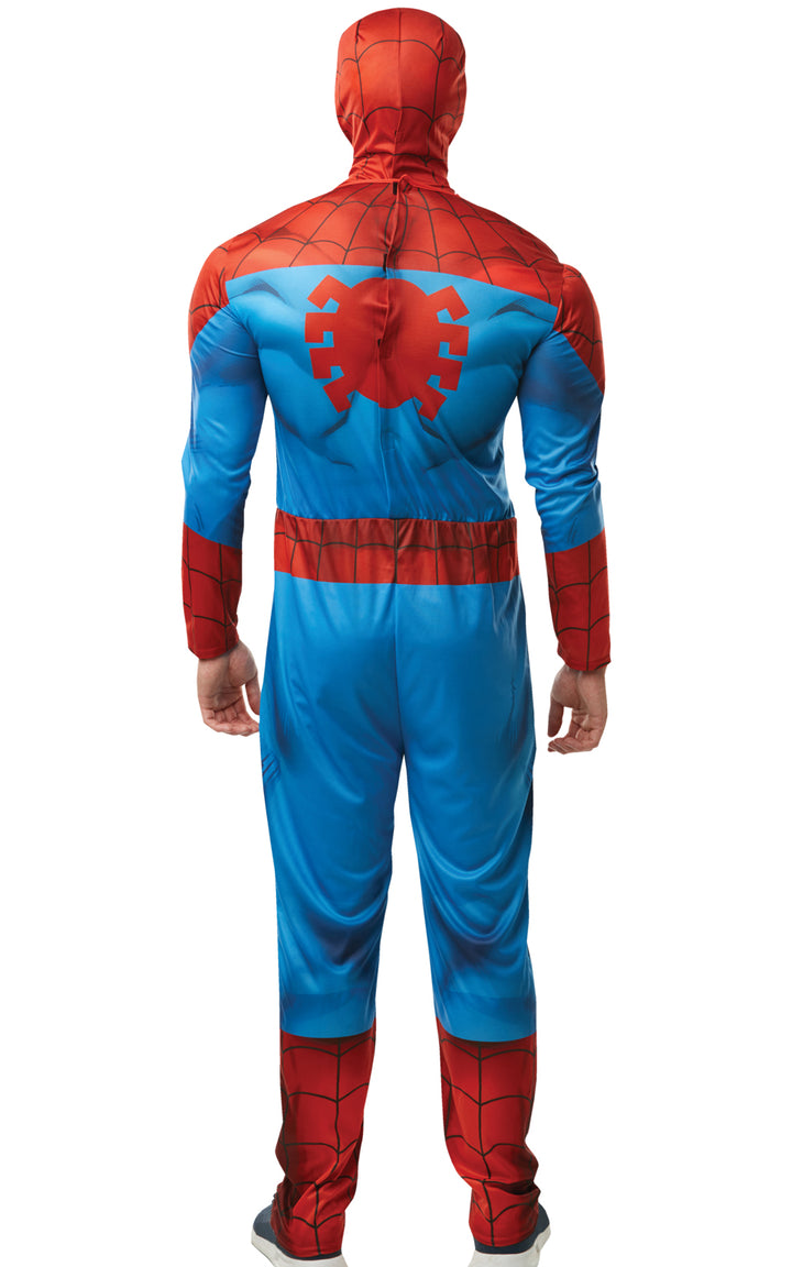 Men's Deluxe Classic Spiderman Comic Book Superhero Costume