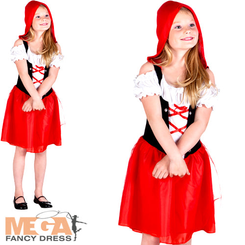 Girls Fairy Tale Book Day Little Red Riding Hood Costume