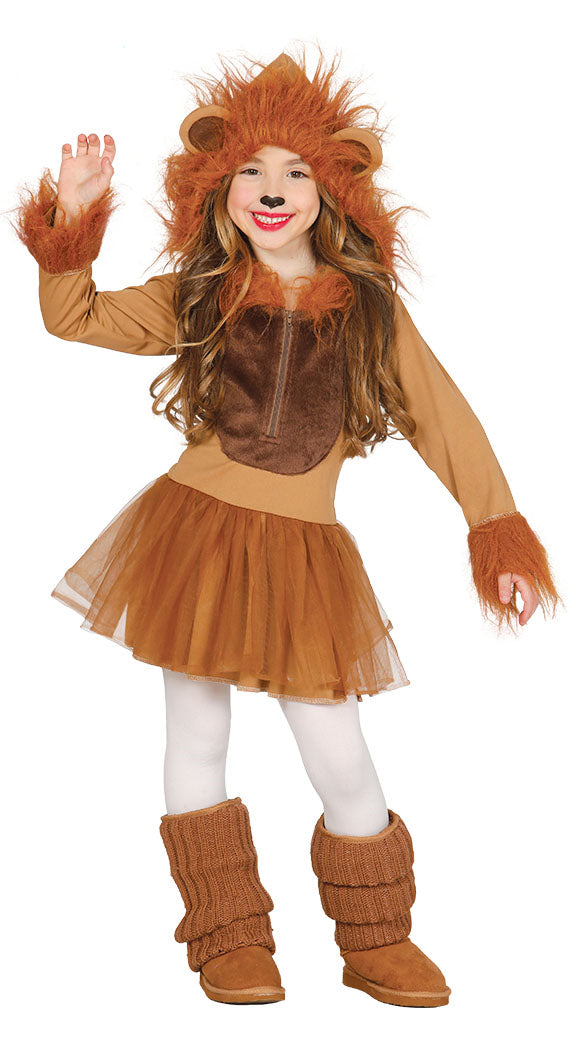 Girls Lioness Kids Animal Costume