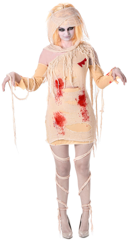 Horrifying Zombie Mummy Ladies Costume