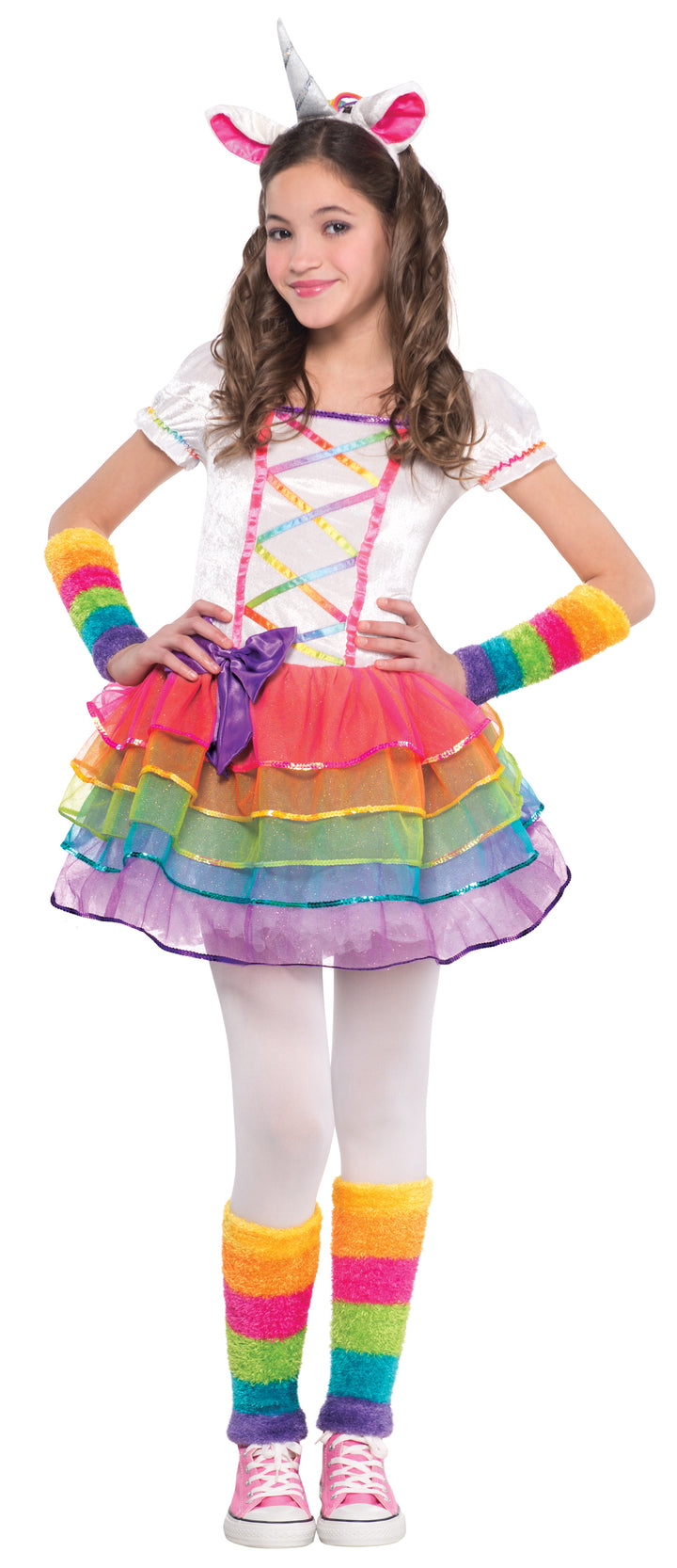 Rainbow Unicorn Girls Costume