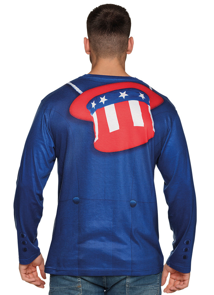 Uncle Sam Mens Patriotic Photorealistic Shirt