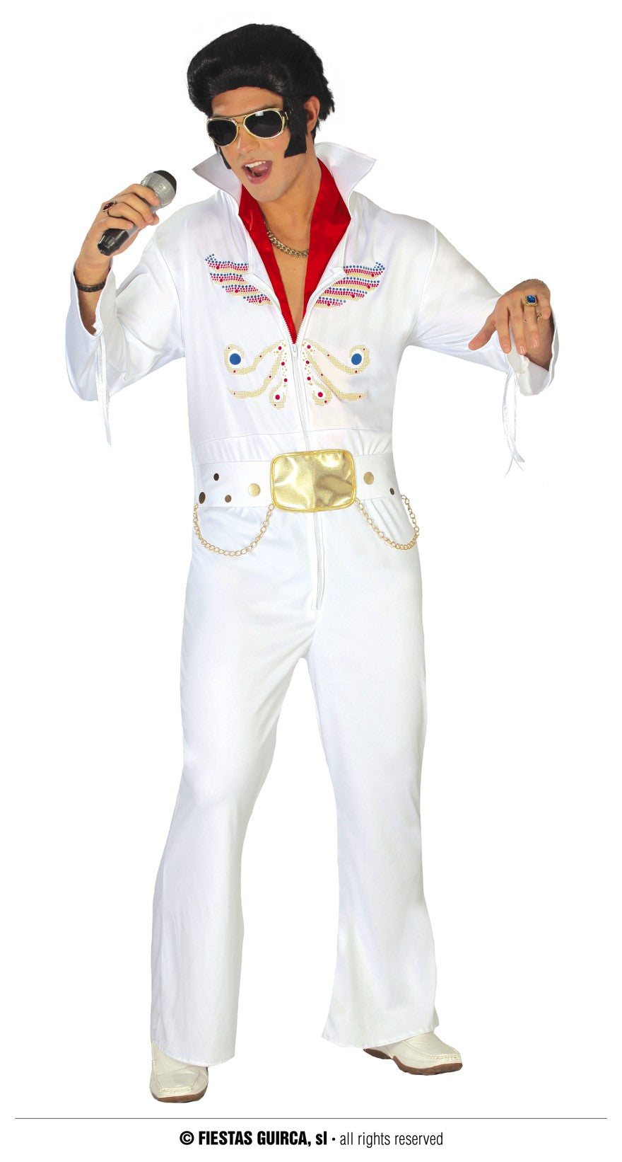 King of Rock Men's Elvis Inspired Fancy Dress Costume