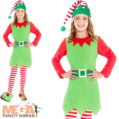Joyful Merry Elf Girls Costume