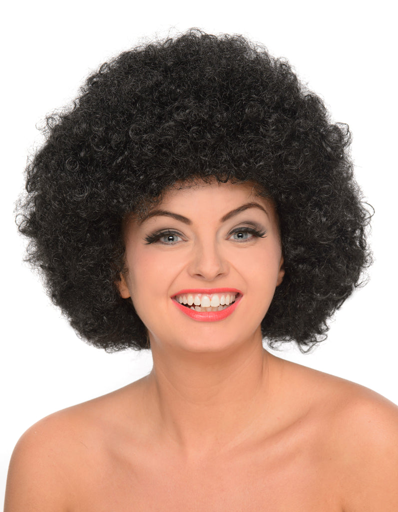 Black Afro Ladies Wig Funky Hair Accessory