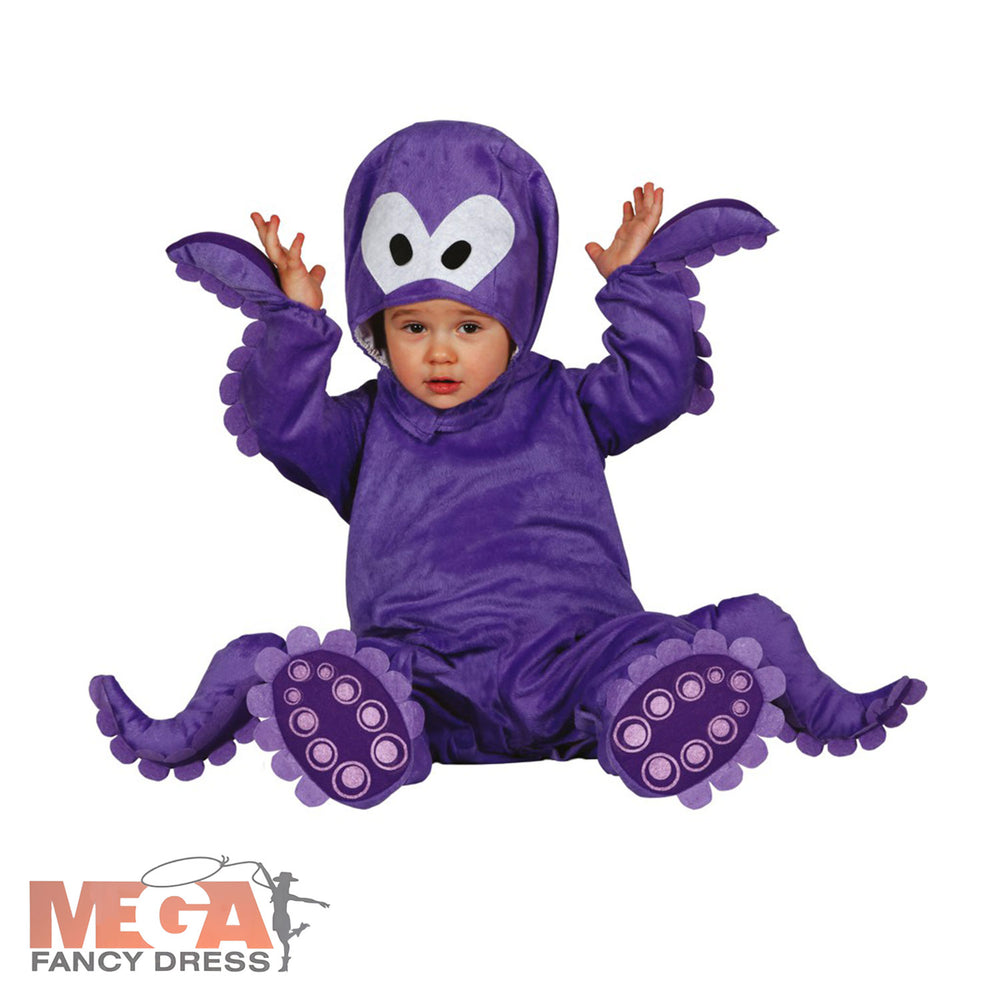 Toddler Octopus Purple Fancy Dress Costume