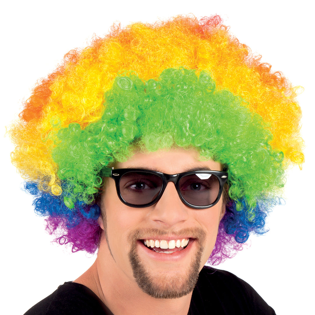 Multi-Coloured Afro Wig Fun Party Hairpiece