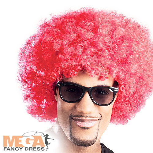 Red Afro Wig