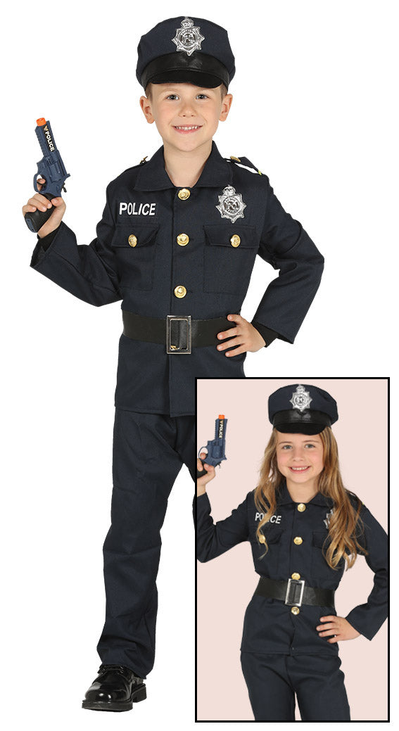 Future Policeman Kids Fancy Dress Costume