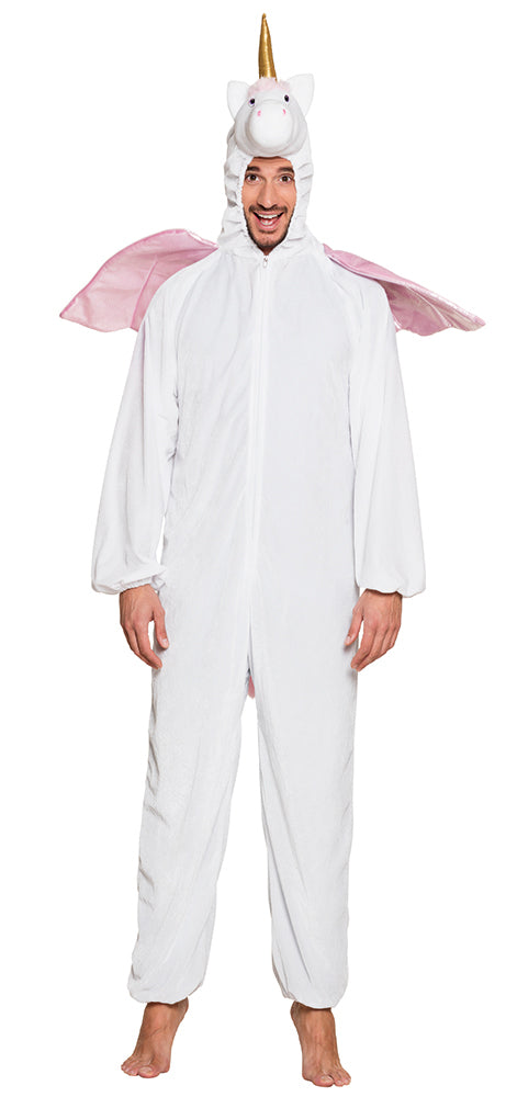 Adult Unicorn Jumpsuit Fairytale Animal Book Day Fancy Dress Costume