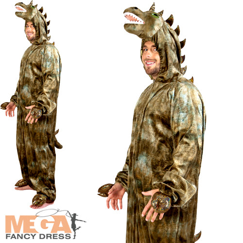 Plush Dinosaur Adults Costume Animal Fancy Dress