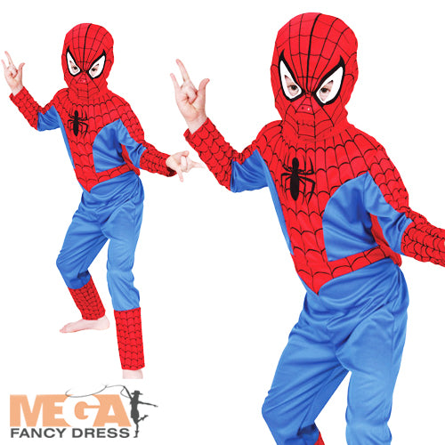 Kid's Classic Spiderman Superhero Costume