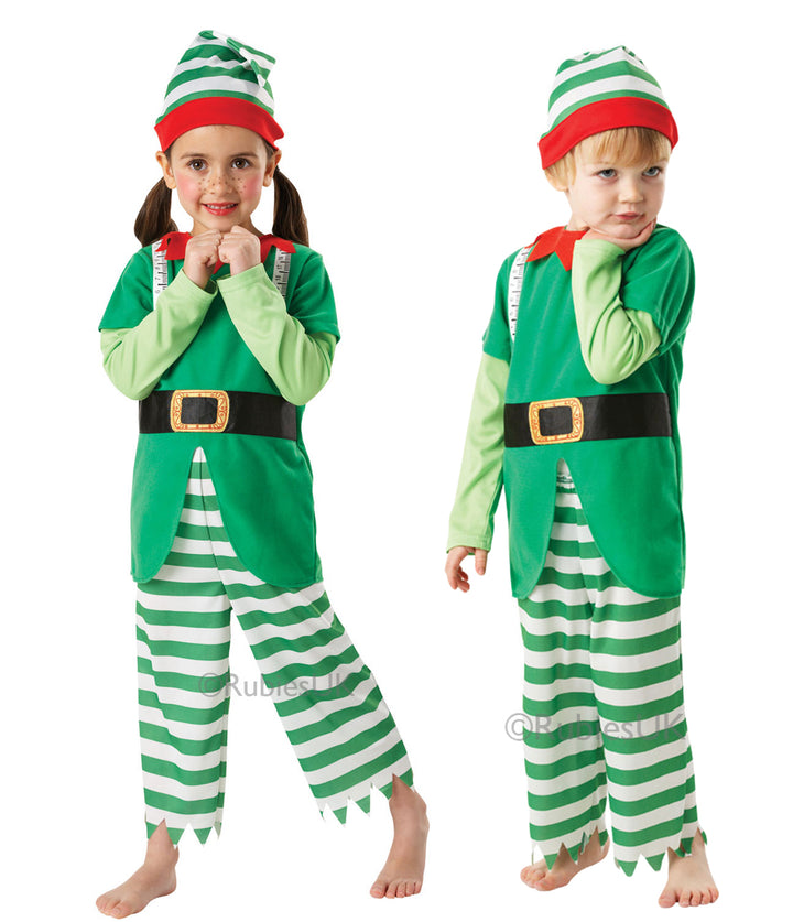 Kids Christmas Helpful Elf Festive Costume