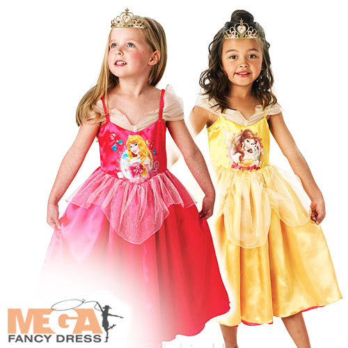 Girls Reversible Sleeping Beauty & Belle Costume