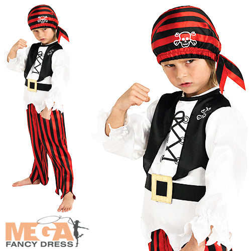 Boys Bandana Pirate Fancy Dress Costume