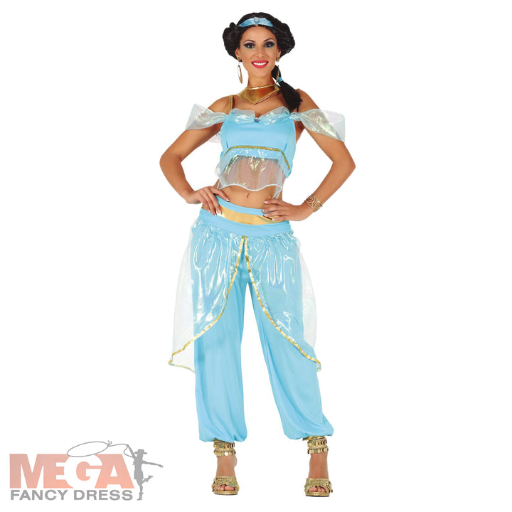 Enchanting Ladies Princess Jasmine Fancy Dress Costume