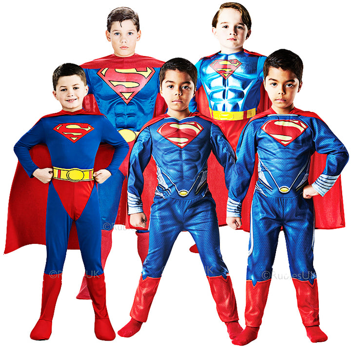 Licensed Kids Superman Fancy Dress Costumes