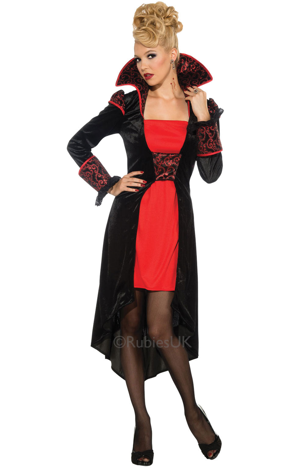 Ladies Vampire Countess Vampiress Halloween Horror Costume