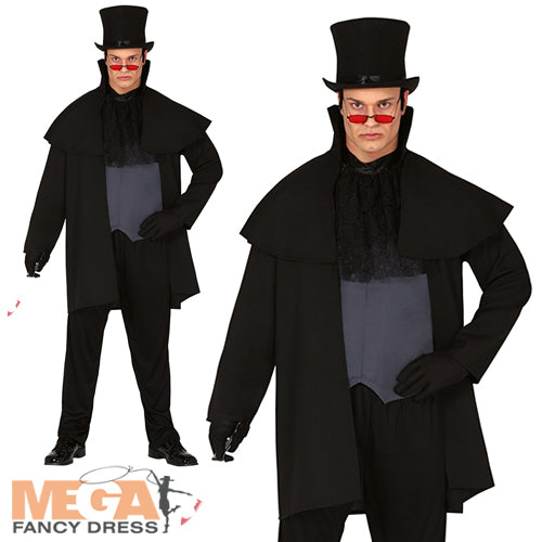 Men's Jack The Ripper Halloween Horror Fancy Dress Costume