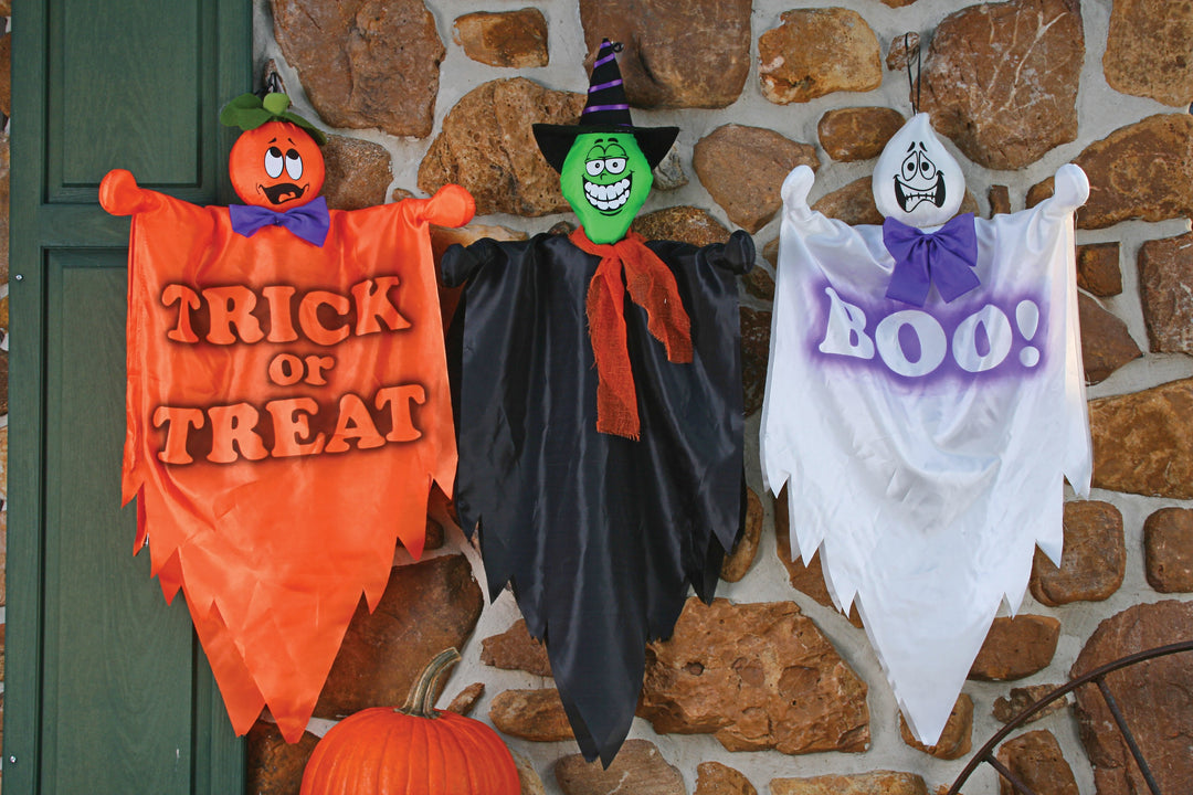 36" Friendly Ghost Hanging Assortment Spooky Decoration