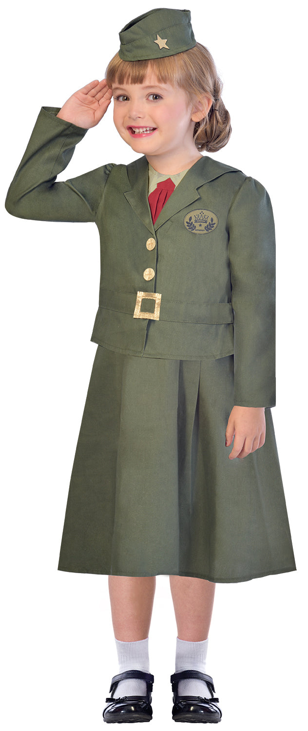 WW2 Girl Soldier Girls Historical Costume