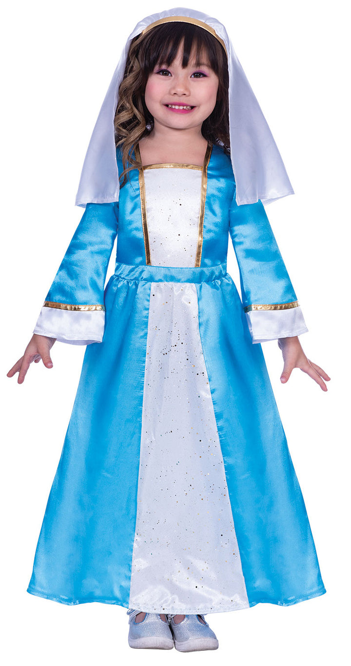 Girls Mary Christmas Nativity Play Festive Costume