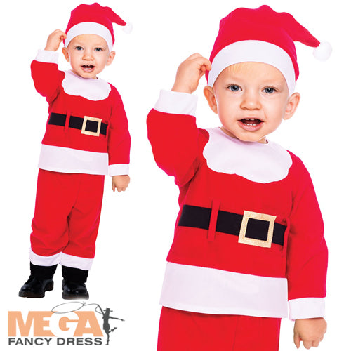 Baby Santa Suit Father Christmas Festive Costume