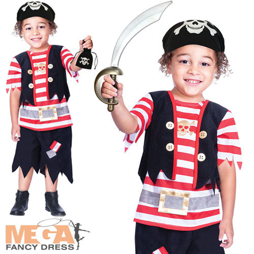 Boys Ship Mate Pirate High Seas Buccaneer Book Week Fancy Dress Costume