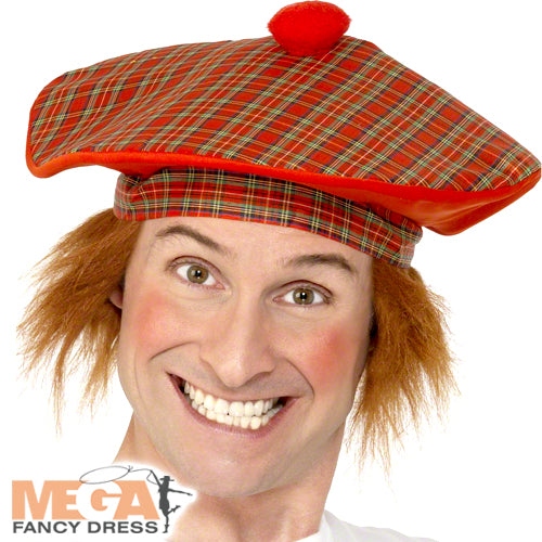 Deluxe Tam-O-Shanter Highlander Hat Scottish Accessory