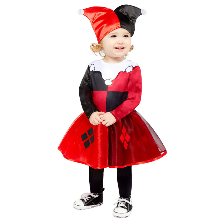 Toddler Girls Harley Quinn Comic Book Superhero Costume