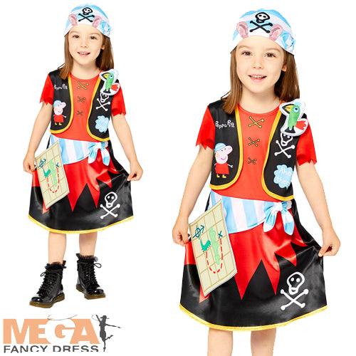 Girls Peppa Pig Pirate World Book Day Character Costume