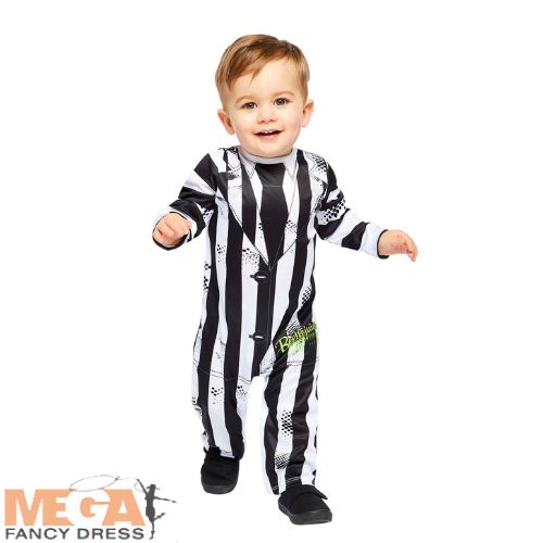 Licensed Beetlejuice Boys Costume Ghostly Outfit