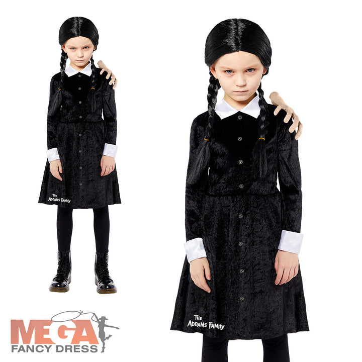 Girls Wednesday Addams Costume