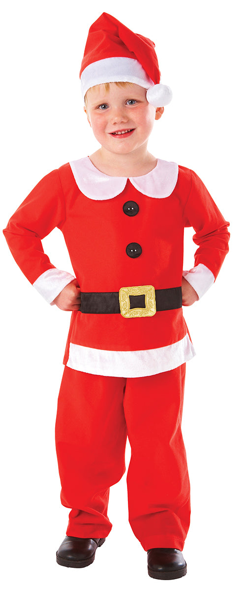 Boys Mr Santa Claus Father Christmas Festive Fancy Dress Costume