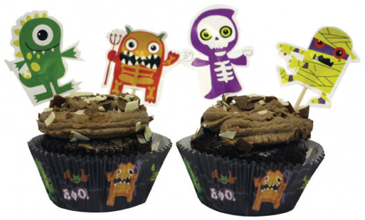 Boo Crew Monsters Cupcake & Picks Festive Party Decor