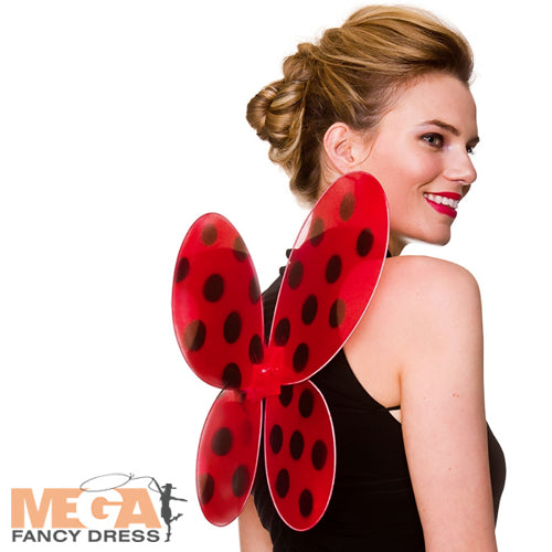 Adult Ladybird Wings Insect Costume Accessory