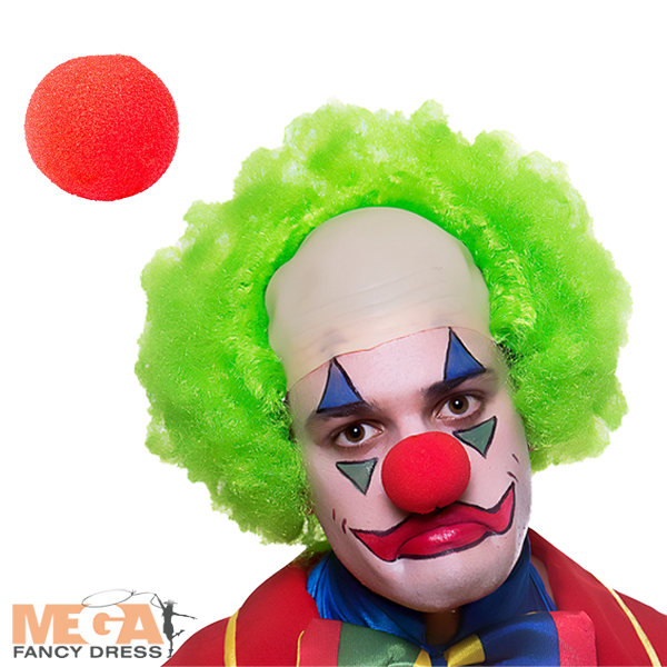 Red Sponge Clown Nose Circus Costume Accessory