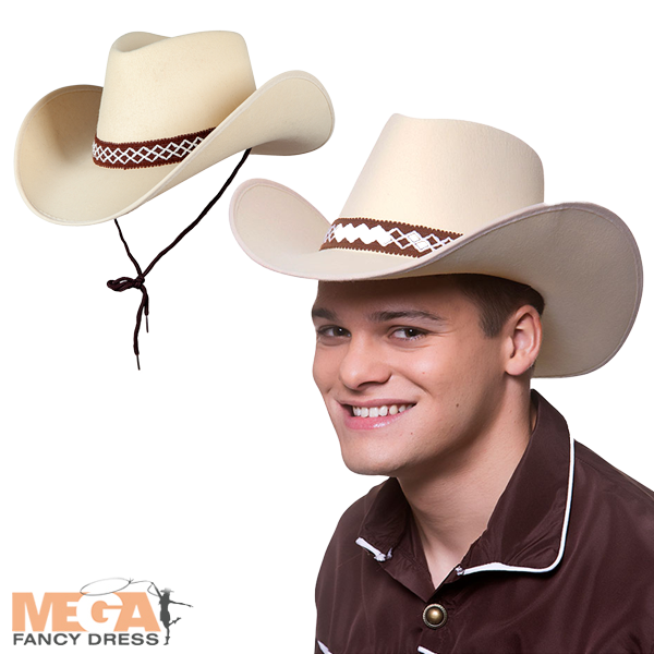 Classic Sand Texas Cowboy Hat for Men Western Accessory