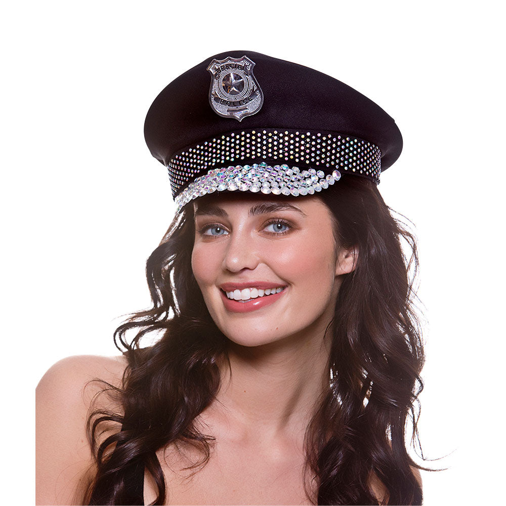White Cowgirl Hat with Sequins and Marabou Feathers Western Chic Accessory