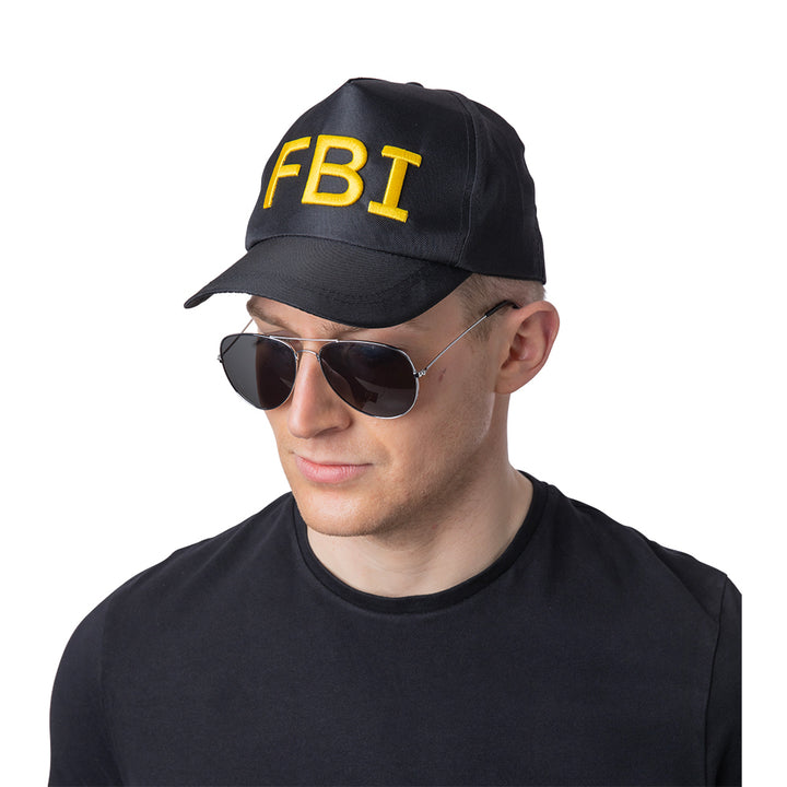 Mens Black F.B.I Investigation Cap
