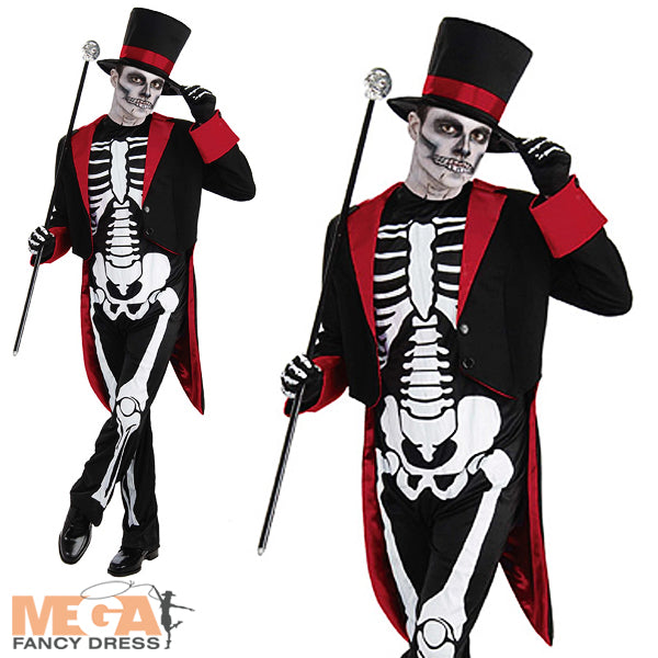 Mr Bone Jangles Skeleton Costume Spooky Attire