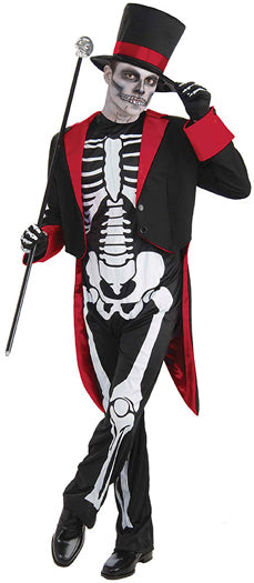 Mr Bone Jangles Skeleton Costume Spooky Attire
