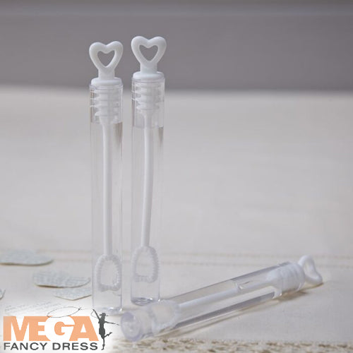 Heart Tube Wedding Bubbles Romantic Celebration